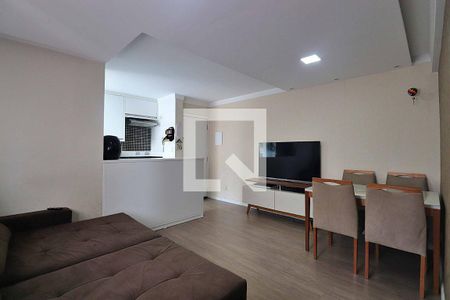 Sala de apartamento à venda com 2 quartos, 57m² em Vila Valparaiso, Santo André