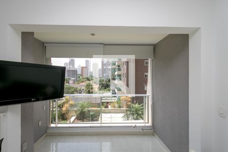 Varanda de kitnet/studio para alugar com 1 quarto, 34m² em Itaim Bibi, São Paulo