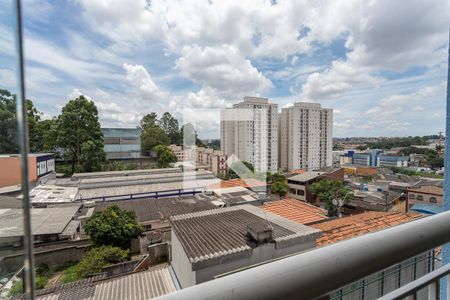 Vista da varanda da sala  de apartamento à venda com 2 quartos, 59m² em Conceição, Diadema