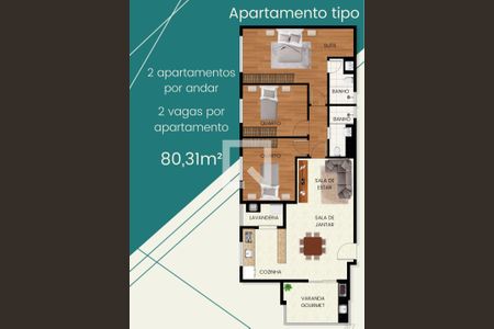 Apartamento à venda com 3 quartos, 80m² em Inconfidentes, Contagem