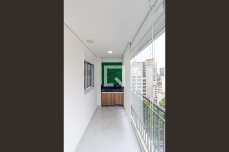 Varanda da Sala de apartamento à venda com 1 quarto, 40m² em Santa Ifigênia, São Paulo