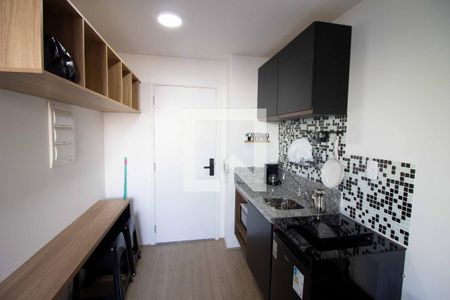 Cozinha de kitnet/studio para alugar com 1 quarto, 19m² em Brás, São Paulo