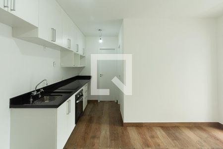 Sala/Cozinha de kitnet/studio à venda com 1 quarto, 44m² em Indianópolis, São Paulo