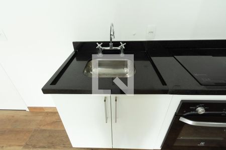 Sala/Cozinha de kitnet/studio à venda com 1 quarto, 44m² em Indianópolis, São Paulo