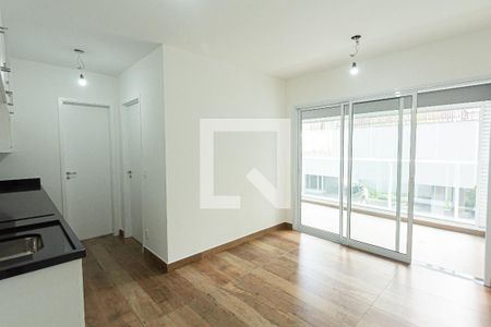 Sala/Cozinha de kitnet/studio à venda com 1 quarto, 44m² em Indianópolis, São Paulo