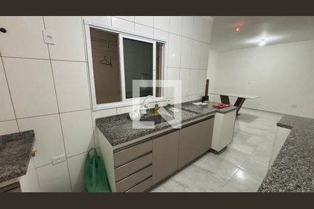 Sala/cozinha de apartamento à venda com 2 quartos, 65m² em Vila America, Santo André