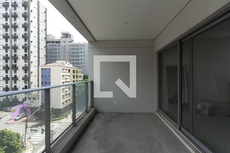 Varanda  de kitnet/studio à venda com 1 quarto, 45m² em Indianópolis, São Paulo