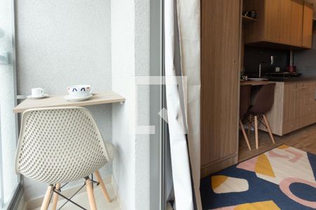 Studio para alugar com 21m², 1 quarto e sem vagaVaranda