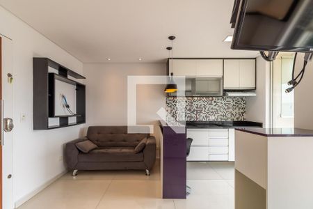 Sala, Quarto e Cozinha de kitnet/studio para alugar com 1 quarto, 39m² em Vila Augusta, Guarulhos