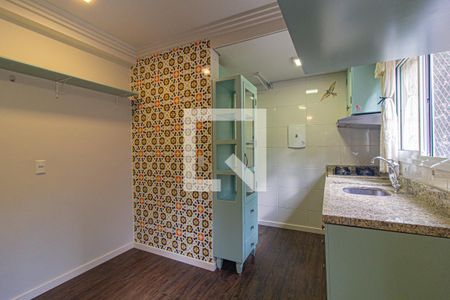 Cozinha de kitnet/studio para alugar com 1 quarto, 30m² em Mercês, Curitiba