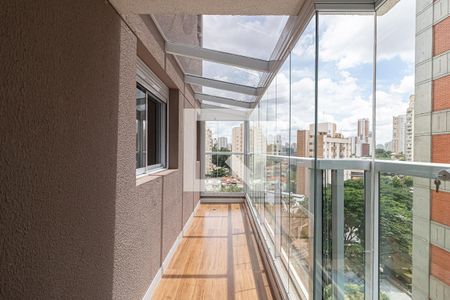 Varanda da Sala de apartamento à venda com 2 quartos, 72m² em Vila Anglo Brasileira, São Paulo