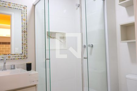 Banheiro de kitnet/studio à venda com 1 quarto, 27m² em Vila Clementino, São Paulo