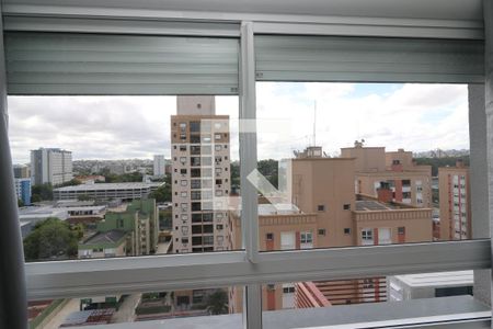 Vista da Sala/Quarto de kitnet/studio à venda com 1 quarto, 27m² em Partenon, Porto Alegre
