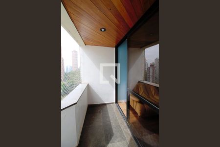 Varanda da Sala de kitnet/studio à venda com 1 quarto, 41m² em Paraíso do Morumbi, São Paulo