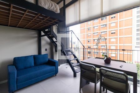 Studio - Sala de kitnet/studio para alugar com 1 quarto, 32m² em Pinheiros, São Paulo