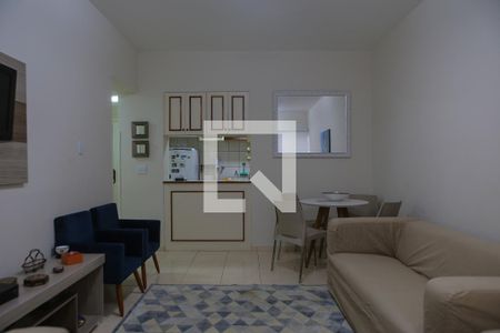 Sala de apartamento para alugar com 2 quartos, 30m² em Gonzaga, Santos