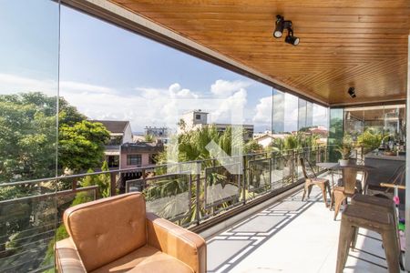 Varanda de apartamento à venda com 3 quartos, 130m² em Jardim Carioca, Rio de Janeiro