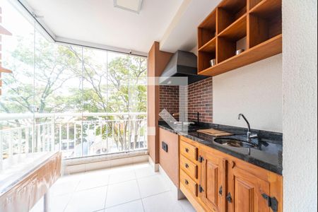 Varanda da Sala de apartamento para alugar com 2 quartos, 62m² em Vila Alzira, Santo André
