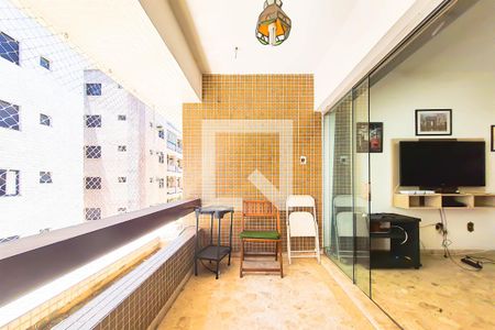 Varanda da Sala de apartamento para alugar com 2 quartos, 120m² em Balneario Cidade Atlantica, Guarujá
