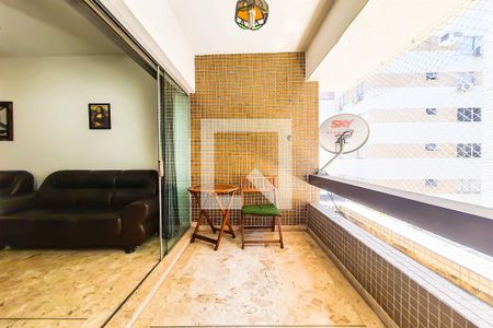 Varanda da Sala de apartamento para alugar com 2 quartos, 120m² em Balneario Cidade Atlantica, Guarujá