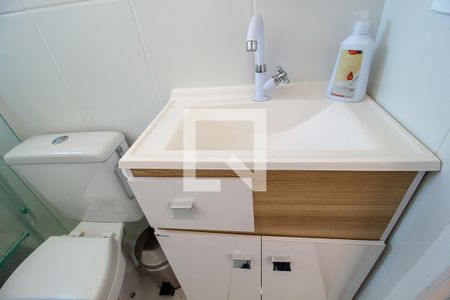 Apartamento para alugar com 51m², 2 quartos e 1 vagaDetalhe do banheiro