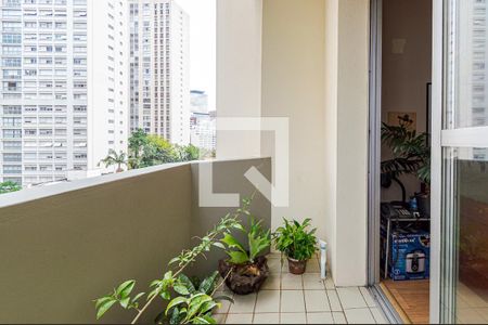 Varanda de apartamento à venda com 1 quarto, 35m² em Morro dos Ingleses, São Paulo