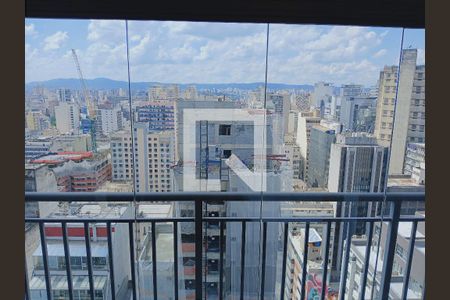 Varanda  de apartamento para alugar com 1 quarto, 27m² em República, São Paulo