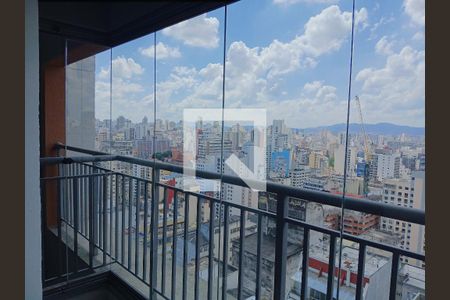 Varanda de apartamento para alugar com 1 quarto, 27m² em República, São Paulo
