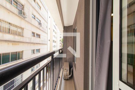 Sacada de kitnet/studio para alugar com 1 quarto, 26m² em Paraíso, São Paulo