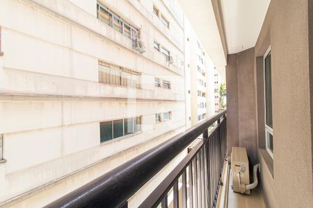 Sacada de kitnet/studio para alugar com 1 quarto, 26m² em Paraíso, São Paulo