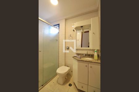 Banheiro do Quarto 1 - Suíte de apartamento à venda com 3 quartos, 98m² em Campestre, Santo André