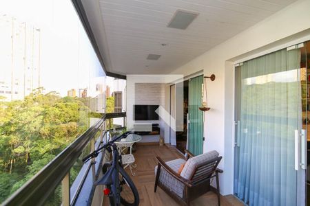 Varanda da Sala de apartamento à venda com 4 quartos, 197m² em Parque Bairro Morumbi, São Paulo