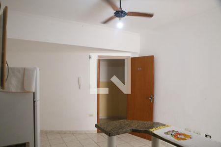 Sala/Cozinha de kitnet/studio para alugar com 1 quarto, 28m² em Jardim Melvi, Praia Grande
