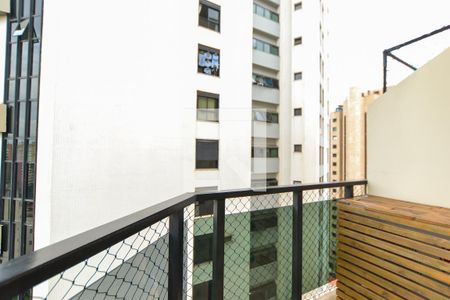 Varanda da Sala de apartamento para alugar com 1 quarto, 63m² em Paraíso, São Paulo