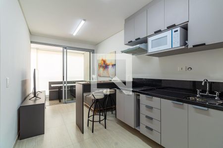 Sala e cozinha de apartamento para alugar com 1 quarto, 39m² em Centro, Guarulhos