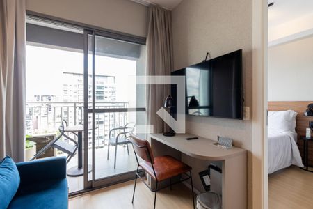 Sala de apartamento para alugar com 1 quarto, 27m² em Vila Nova Conceição, São Paulo