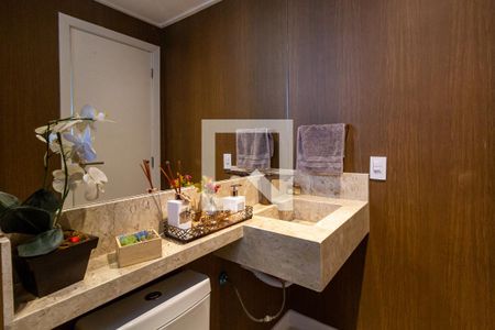 Apartamento para alugar com 167m², 3 quartos e 2 vagas Apartamento para alugar com 167m², 3 quartos e 2 vagasDetalhe do lavabo da varanda