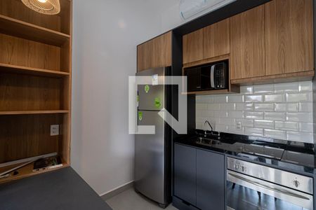 Cozinha de apartamento para alugar com 1 quarto, 33m² em Perdizes, São Paulo