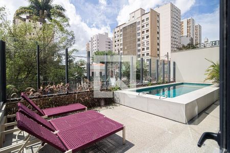Área comum - Piscina de apartamento para alugar com 1 quarto, 33m² em Perdizes, São Paulo