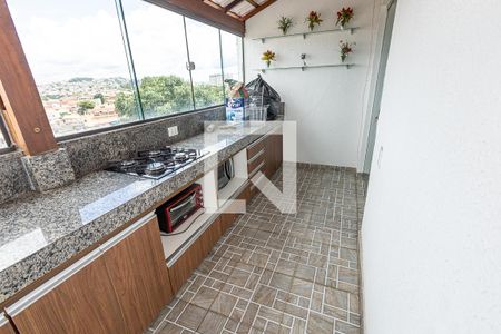 Varanda gourmet / cobertura de apartamento para alugar com 3 quartos, 127m² em São Gabriel, Belo Horizonte