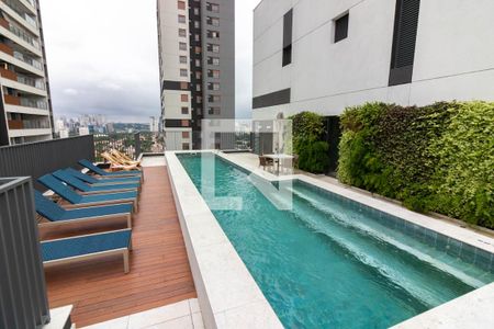 Studio para alugar com 26m², 1 quarto e sem vagaPiscina