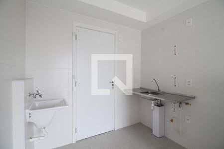 Sala/Cozinha e Área de Serviço de apartamento à venda com 1 quarto, 27m² em Vila Ré, São Paulo