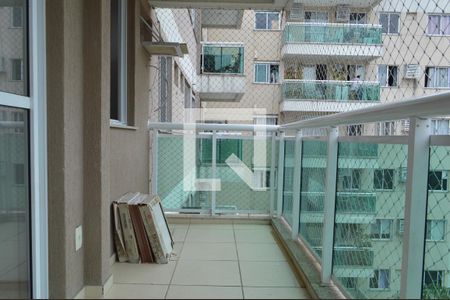 Varanda da Sala de apartamento à venda com 2 quartos, 74m² em Taquara, Rio de Janeiro