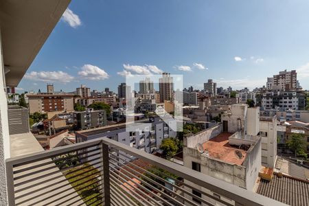 Vista de kitnet/studio à venda com 1 quarto, 50m² em Petrópolis, Porto Alegre