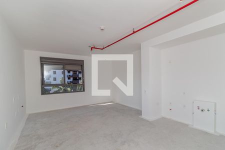 Quarto / Cozinha de kitnet/studio à venda com 1 quarto, 50m² em Petrópolis, Porto Alegre