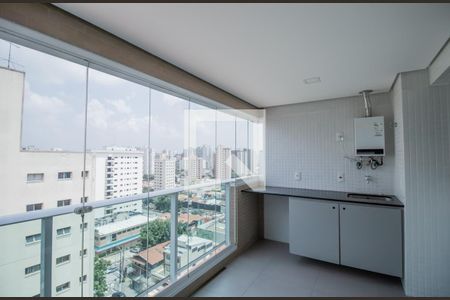Varanda da Sala de apartamento para alugar com 1 quarto, 40m² em Vila Clementino, São Paulo