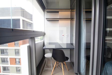 Varanda do Studio de kitnet/studio para alugar com 1 quarto, 19m² em Jardim Paulista, São Paulo