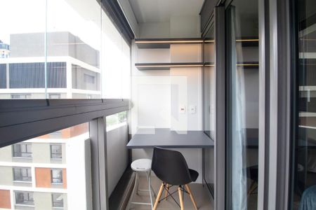 Varanda do Studio de kitnet/studio para alugar com 1 quarto, 19m² em Jardim Paulista, São Paulo