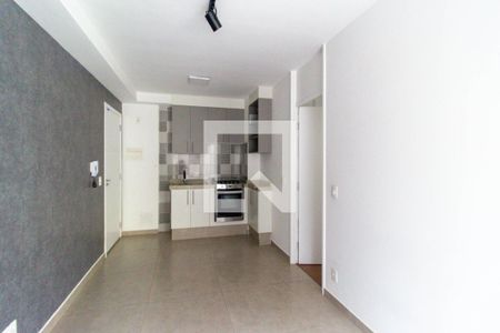 Sala e cozinha de kitnet/studio à venda com 1 quarto, 35m² em Cambuci, São Paulo