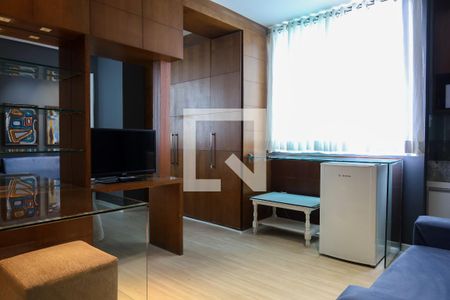 Sala de apartamento para alugar com 1 quarto, 40m² em Estoril, Belo Horizonte